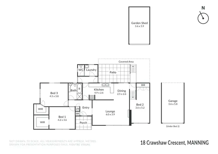 Floorplan of Homely house listing, 18 Crawshaw Crescent, Manning WA 6152
