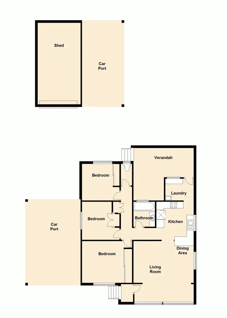 Floorplan of Homely house listing, 45 Glenmore Street, Kallangur QLD 4503