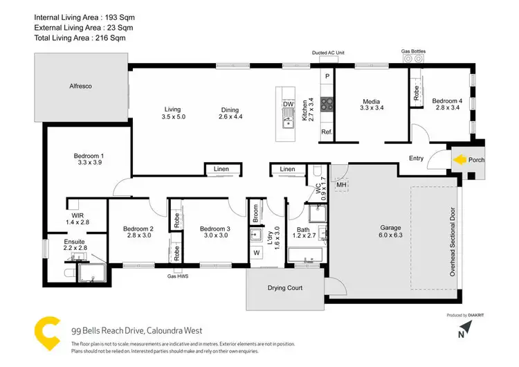 Floorplan of Homely house listing, 99 Bells Reach Drive, Caloundra West QLD 4551
