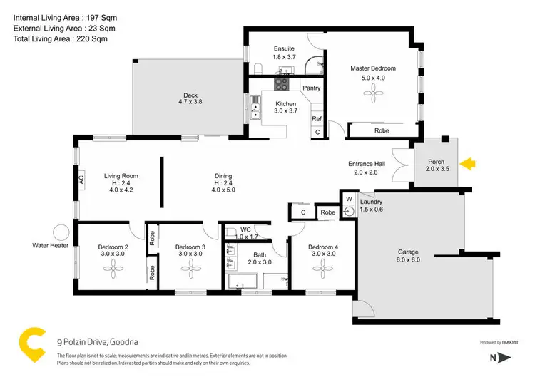 Floorplan of Homely house listing, 9 Polzin Drive, Goodna QLD 4300