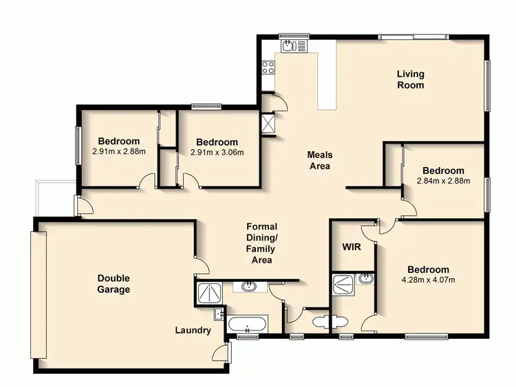 Floorplan of Homely house listing, 47 Strowe Place, Bracken Ridge QLD 4017
