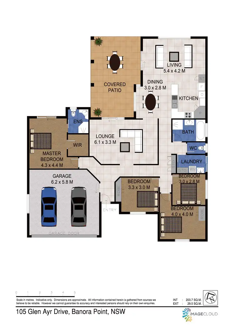 Floorplan of Homely house listing, 105 Glen Ayr Drive, Banora Point NSW 2486