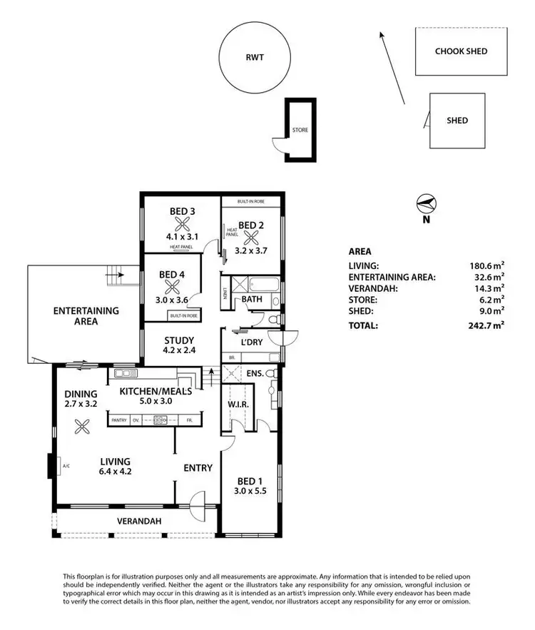Floorplan of Homely house listing, 13 Ridge Road, Lobethal SA 5241
