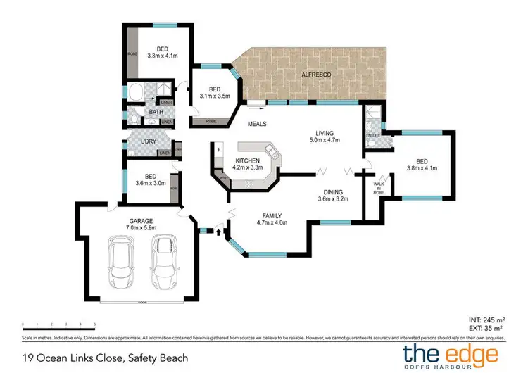 Floorplan of Homely house listing, 19 Ocean Links Drive, Safety Beach NSW 2456