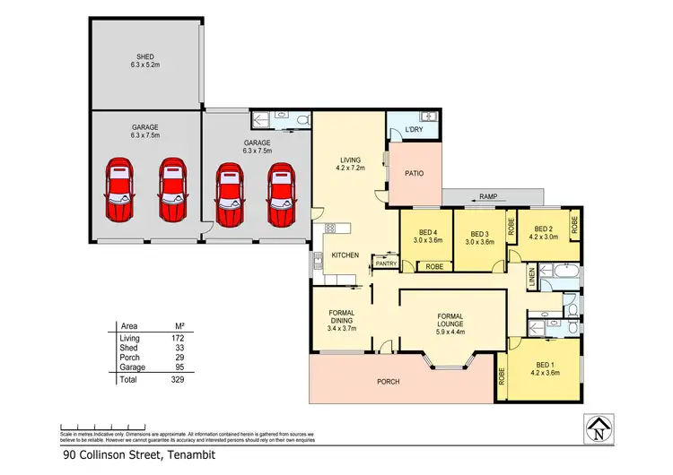 Floorplan of Homely house listing, 90 Collinson St, Tenambit NSW 2323
