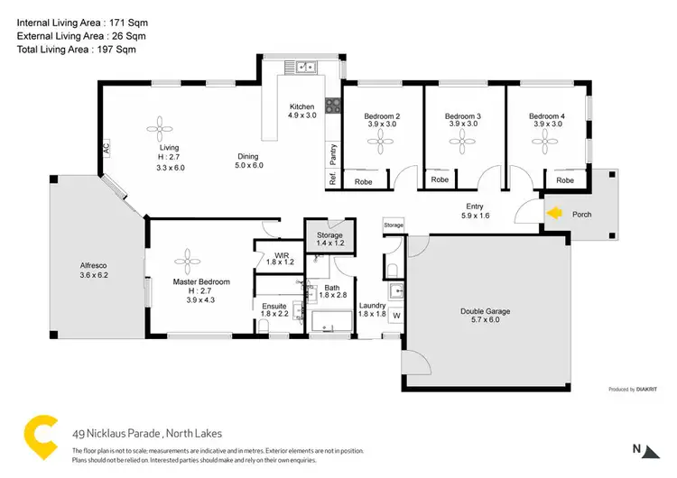 Floorplan of Homely house listing, 49 Nicklaus Parade, North Lakes QLD 4509