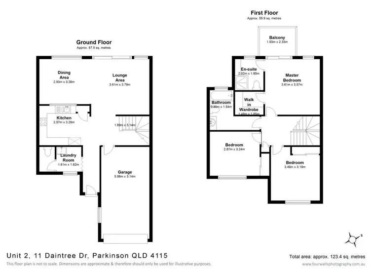 Floorplan of Homely townhouse listing, 21/1 Daintree Drive, Parkinson QLD 4115