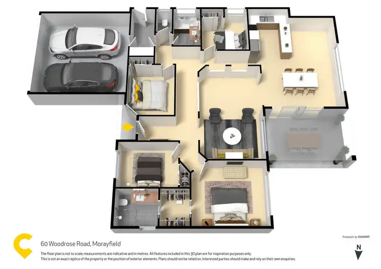Floorplan of Homely house listing, 60 Woodrose Road, Morayfield QLD 4506