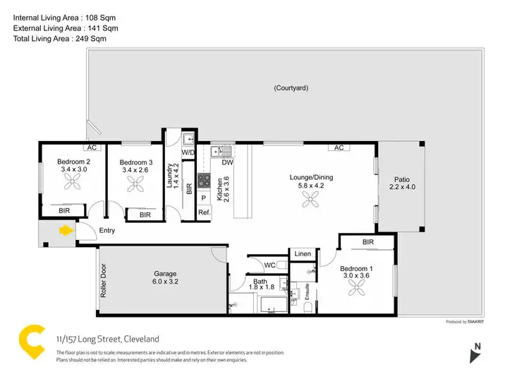 Floorplan of Homely villa listing, 11/157 Long Street, Cleveland QLD 4163