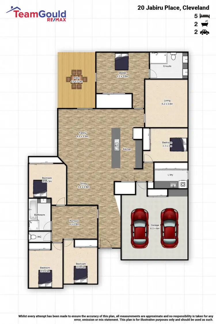 Floorplan of Homely house listing, 20 Jabiru Place, Cleveland QLD 4163
