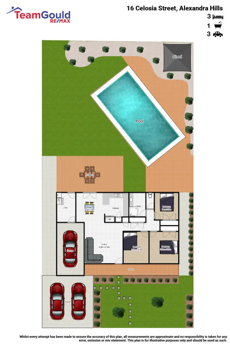 Floorplan of Homely house listing, 16 Celosia Street, Alexandra Hills QLD 4161