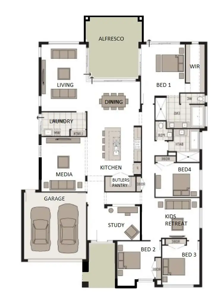 Floorplan of Homely house listing, 50 Ningaloo Drive, Pimpama QLD 4209
