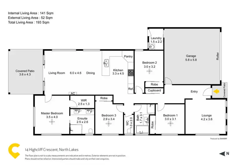 Floorplan of Homely house listing, 14 Highcliff Crescent, North Lakes QLD 4509