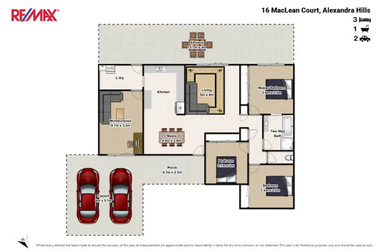 Floorplan of Homely house listing, 16 Maclean Court, Alexandra Hills QLD 4161