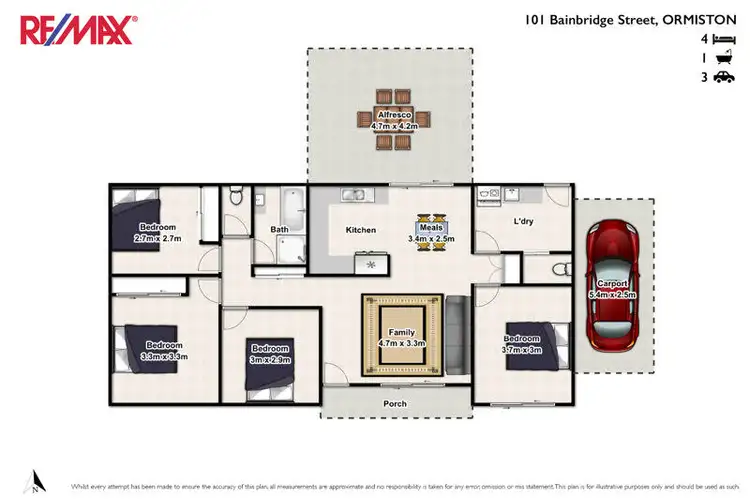 Floorplan of Homely house listing, 101 Bainbridge Street, Ormiston QLD 4160