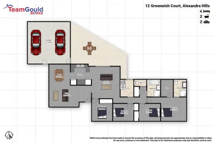 Floorplan of Homely house listing, 12 Greenwich Court, Alexandra Hills QLD 4161
