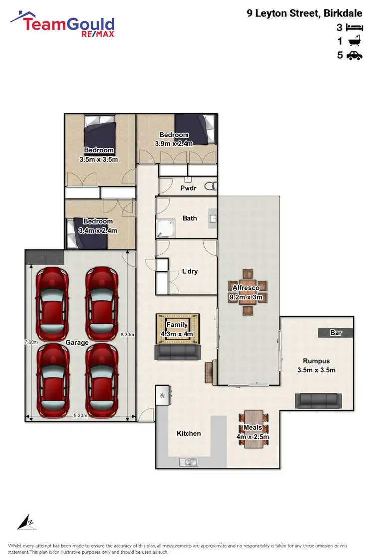 Floorplan of Homely house listing, 9 Leyton Street, Birkdale QLD 4159