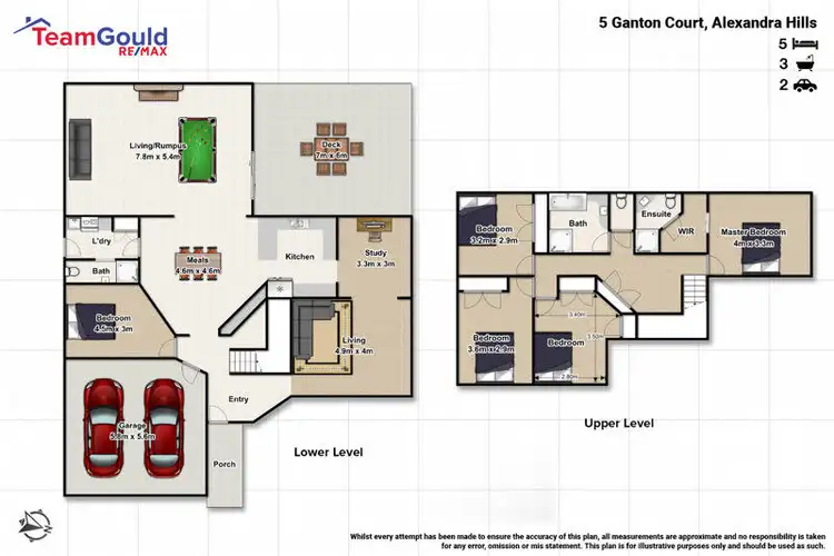 Floorplan of Homely house listing, 5 Ganton Court, Alexandra Hills QLD 4161