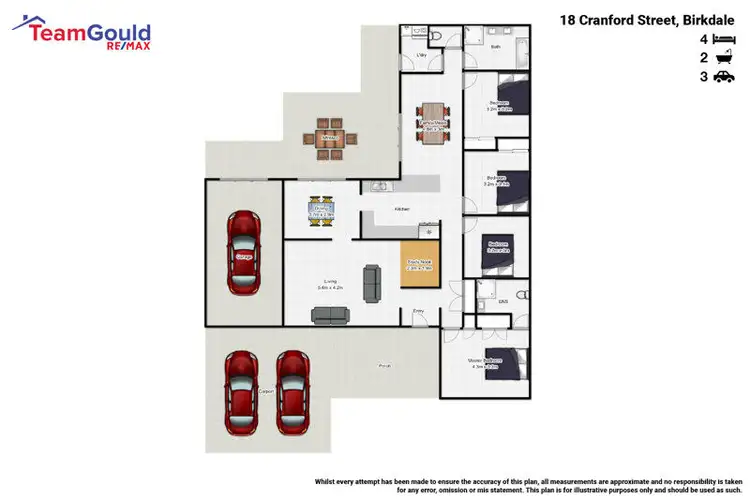Floorplan of Homely house listing, 18 Cranford Street, Birkdale QLD 4159