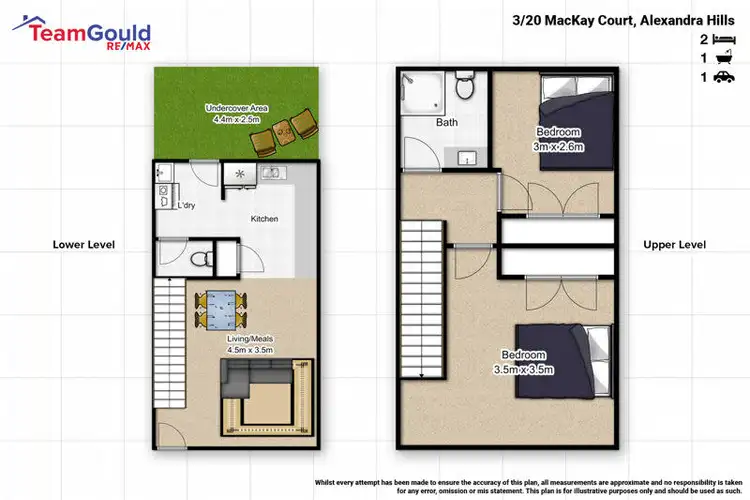 Floorplan of Homely townhouse listing, 3/20 MacKay Court, Alexandra Hills QLD 4161