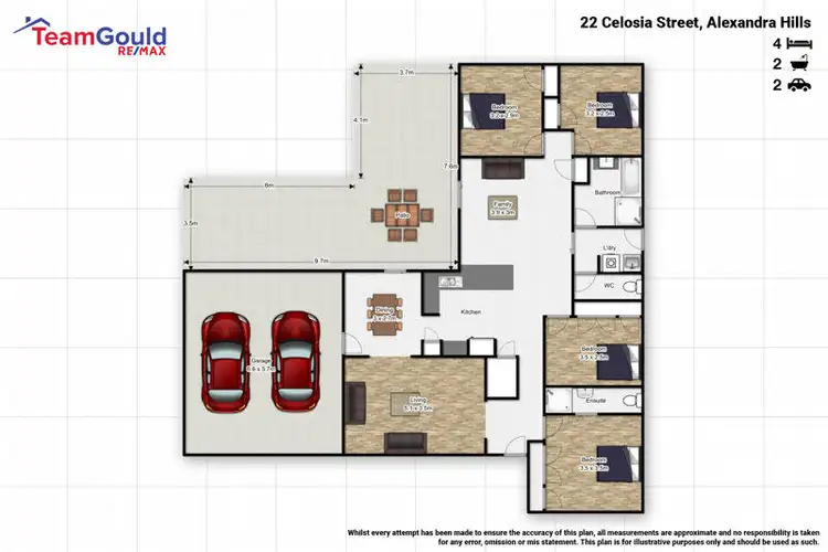 Floorplan of Homely house listing, 22 Celosia Street, Alexandra Hills QLD 4161