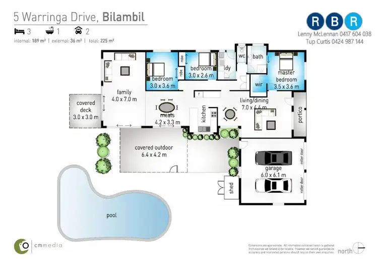 Floorplan of Homely house listing, 5 Warringa Drive, Bilambil Heights NSW 2486