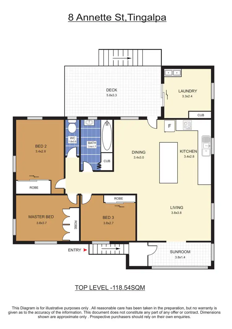 Floorplan of Homely house listing, 8 Annette Street, Tingalpa QLD 4173