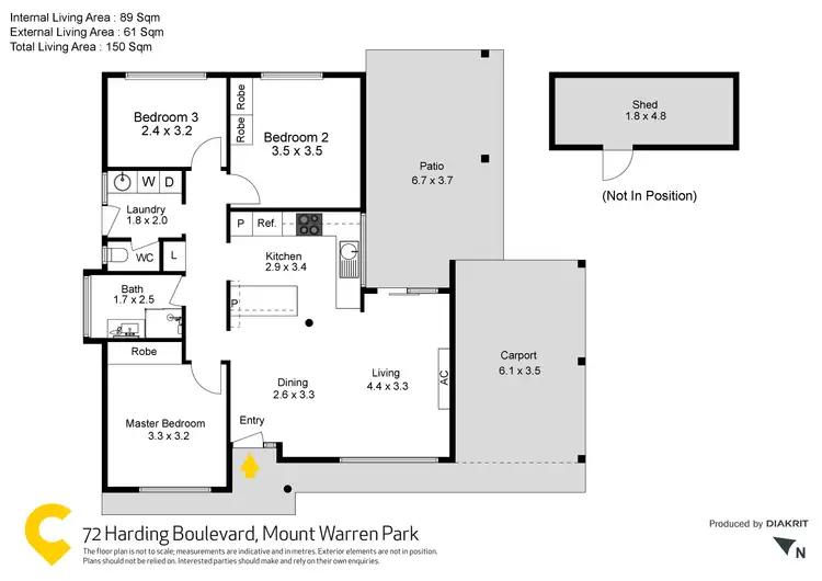 Floorplan of Homely house listing, 72 Harding Boulevard, Mount Warren Park QLD 4207