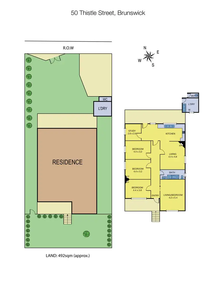 Floorplan of Homely house listing, 50 Thistle Street, Brunswick VIC 3056