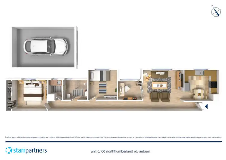 Floorplan of Homely unit listing, 5/60 Northumberland Road, Auburn NSW 2144