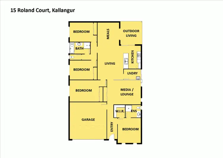 Floorplan of Homely house listing, 15 Roland Court, Kallangur QLD 4503