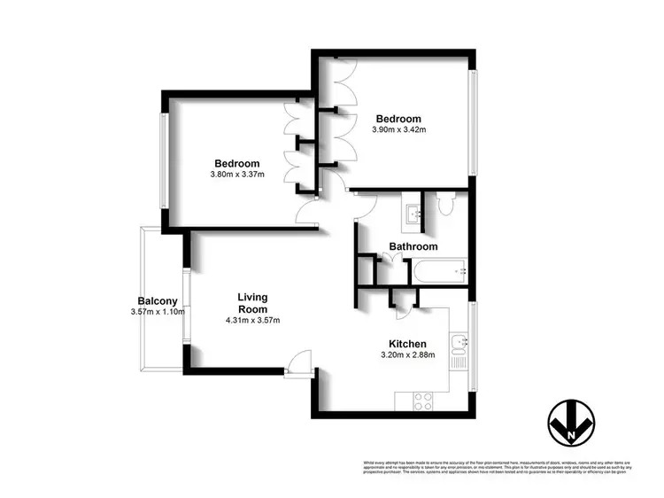 Floorplan of Homely unit listing, 2/109 Wallace Street, Chermside QLD 4032
