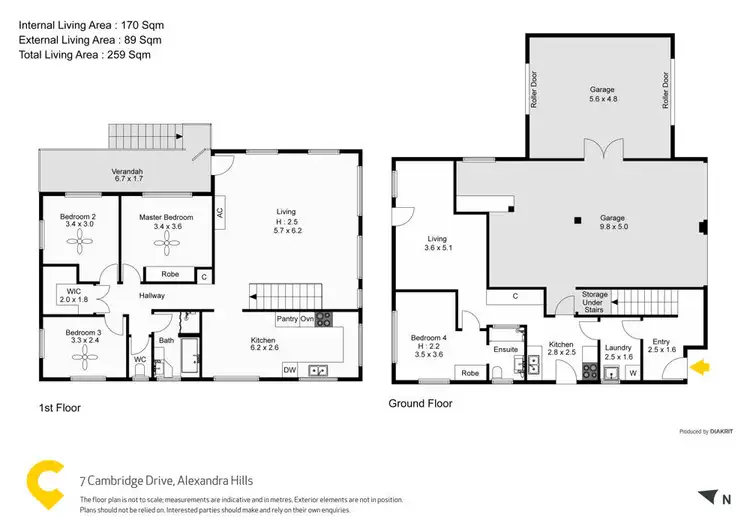 Floorplan of Homely house listing, 7 Cambridge Drive, Alexandra Hills QLD 4161
