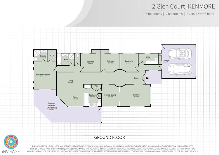 Floorplan of Homely house listing, 2 Glen Ct, Kenmore QLD 4069
