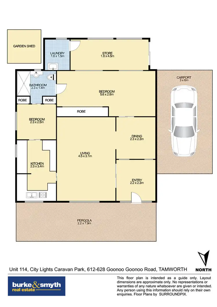 Floorplan of Homely house listing, 114, 612-628 Goonoo Goonoo Road - City Lights Caravan Park, Tamworth NSW 2340