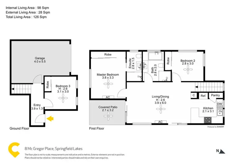 Floorplan of Homely house listing, 8 Mcgregor Place, Springfield Lakes QLD 4300
