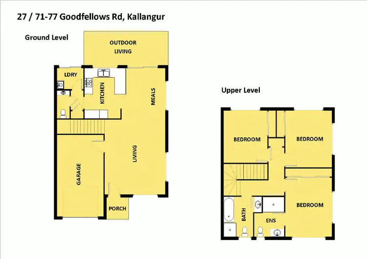 Floorplan of Homely unit listing, 27/71-77 Goodfellows Road, Kallangur QLD 4503