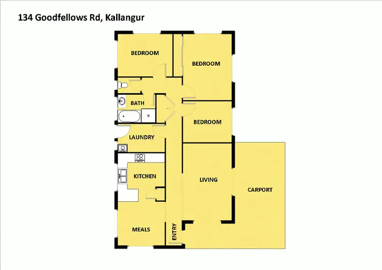 Floorplan of Homely house listing, 134 Goodfellows Road, Murrumba Downs QLD 4503