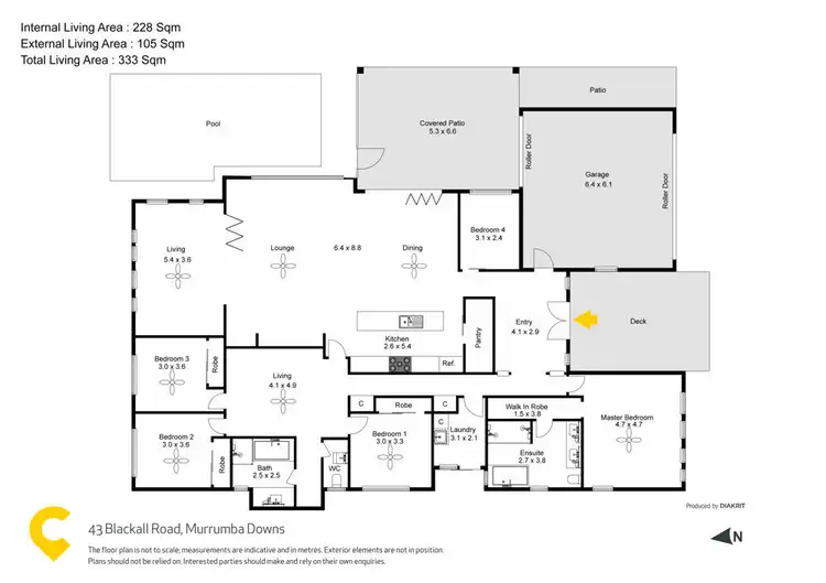 Floorplan of Homely house listing, 43 Blackall Road, Murrumba Downs QLD 4503