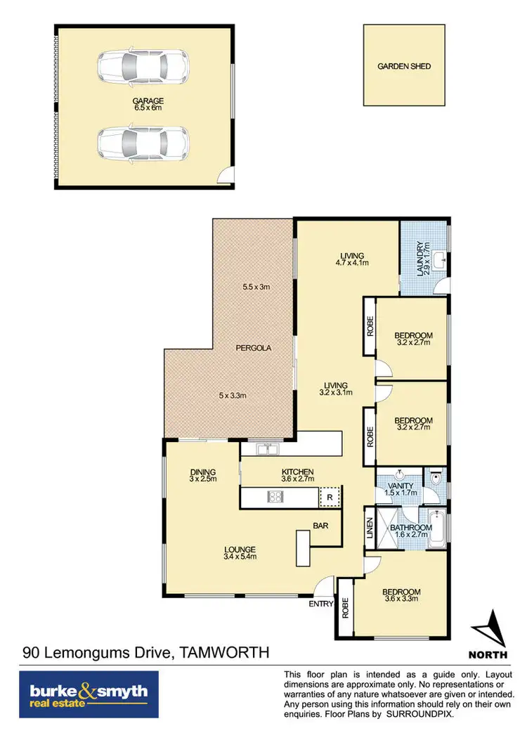Floorplan of Homely house listing, 90 Lemon Gums Drive, Tamworth NSW 2340
