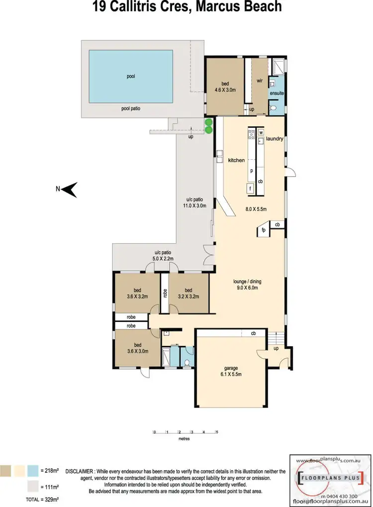 Floorplan of Homely house listing, 19 Callitris Crescent, Marcus Beach QLD 4573