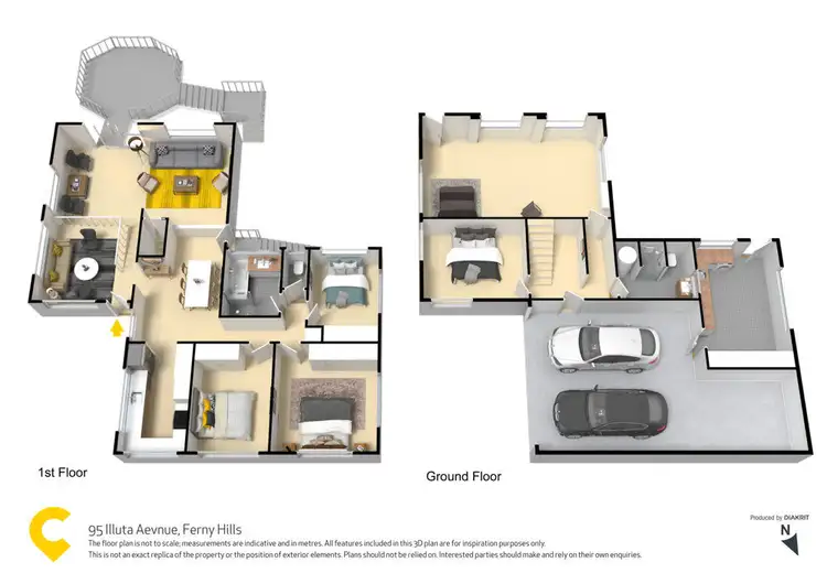Floorplan of Homely house listing, 95 Illuta Avenue, Ferny Hills QLD 4055