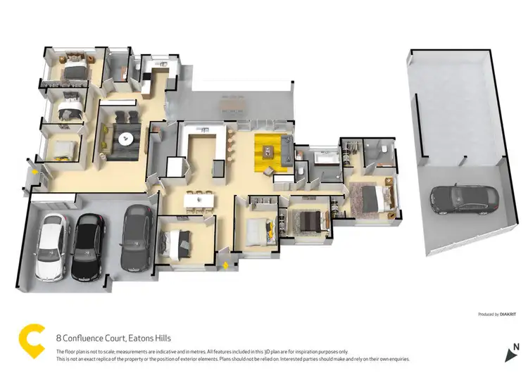 Floorplan of Homely house listing, 8 Confluence Court, Eatons Hill QLD 4037