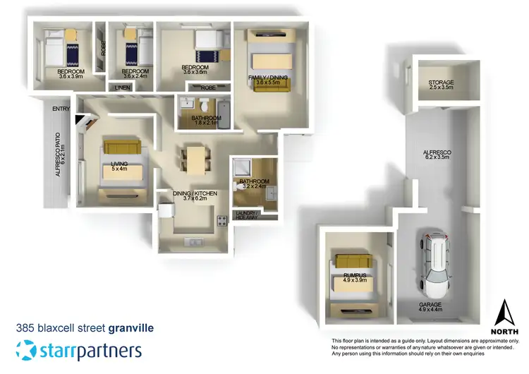 Floorplan of Homely house listing, 385 Blaxcell Street, Granville NSW 2142
