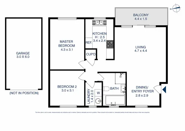 Floorplan of Homely unit listing, 3/7 Boyd Street, Blacktown NSW 2148