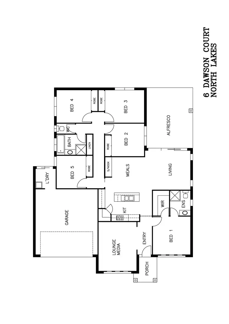 Floorplan of Homely house listing, 6 Dawson Court, North Lakes QLD 4509