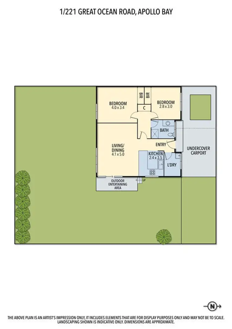 Floorplan of Homely unit listing, 1/221 Great Ocean Road, Apollo Bay VIC 3233