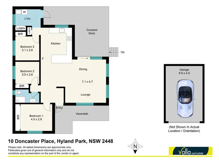 Floorplan of Homely house listing, 10 Doncaster Place, Hyland Park NSW 2448
