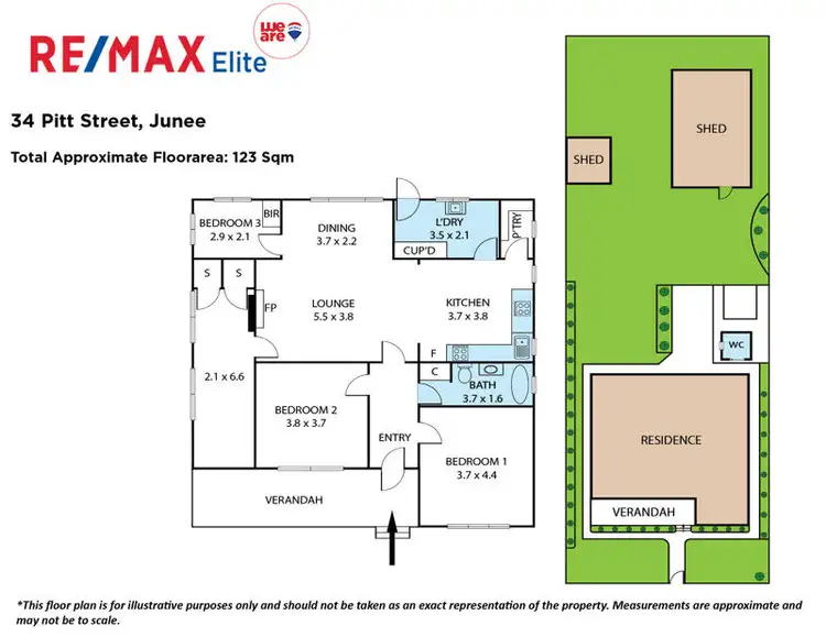 Floorplan of Homely house listing, 34 Pitt Street, Junee NSW 2663