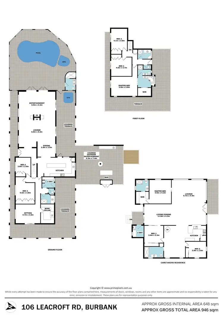 Floorplan of Homely rural property listing, 106 Leacroft Rd, Burbank QLD 4156